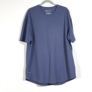 BYLT Drop Cut Premium Basics Short Sleeve T-Shirt Mens Sz XXL Blue